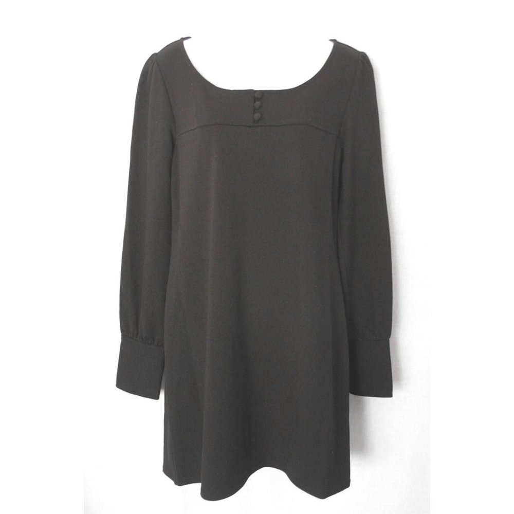 Guess Black Shift Dress Ponte Knit Size L  6 approx NWT